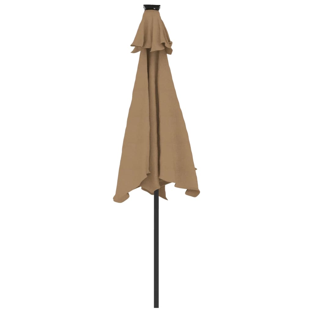 Parasol Met Led's En Stalen Paal 225X225X212 Cm