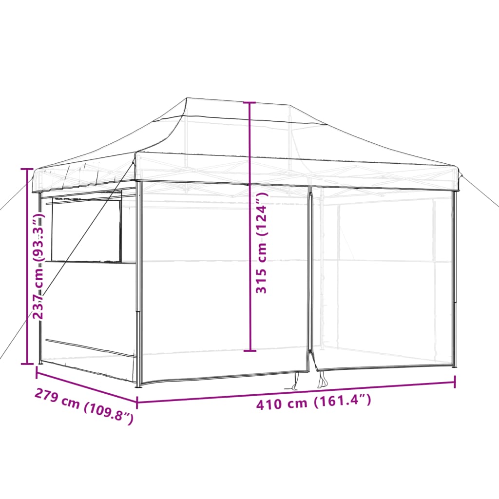 Partytent Inklapbaar Pop-Up