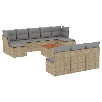 Tuinset Met Kussens Poly Rattan