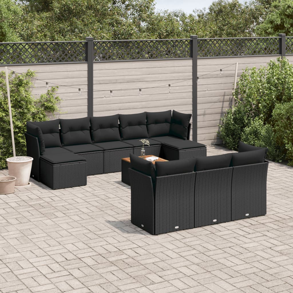Tuinset Met Kussens Poly Rattan