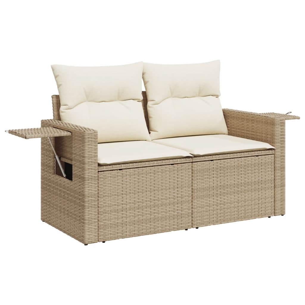 11-Delige Tuinset Met Kussens Poly Rattan