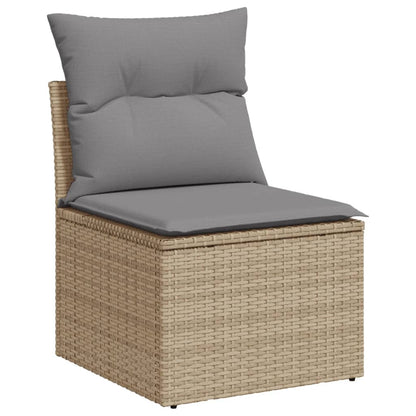 11-Delige Tuinset Met Kussens Poly Rattan