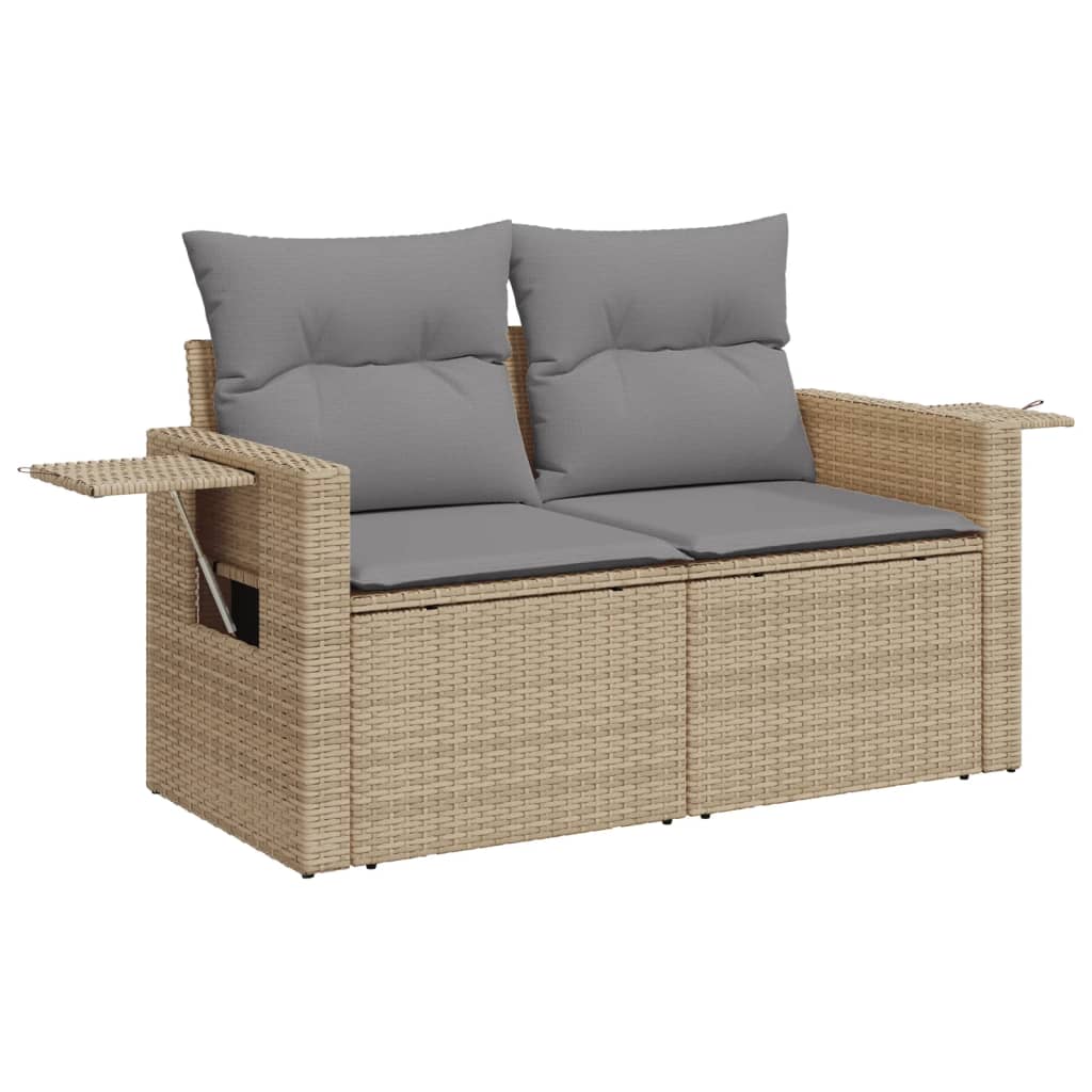 11-Delige Tuinset Met Kussens Poly Rattan