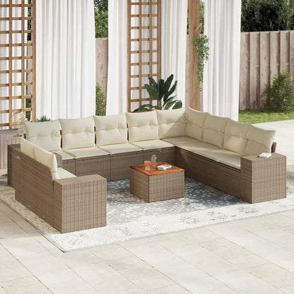 Tuinset Met Kussens Poly Rattan