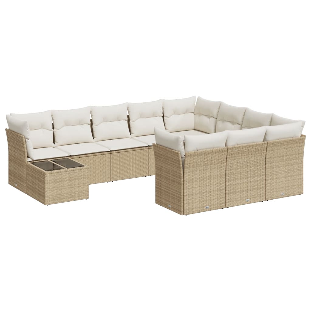 Tuinset Met Kussens Poly Rattan