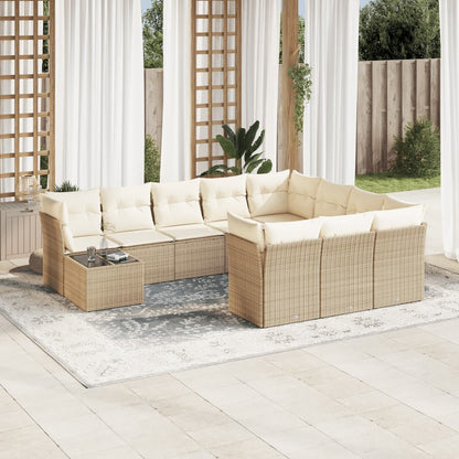 Tuinset Met Kussens Poly Rattan