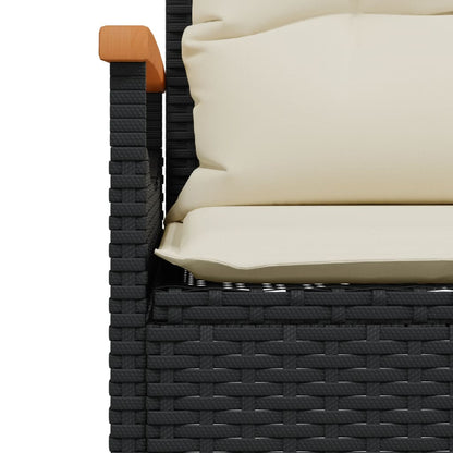 Tuinbank Met Kussens 116X62,5X74 Cm Poly Rattan