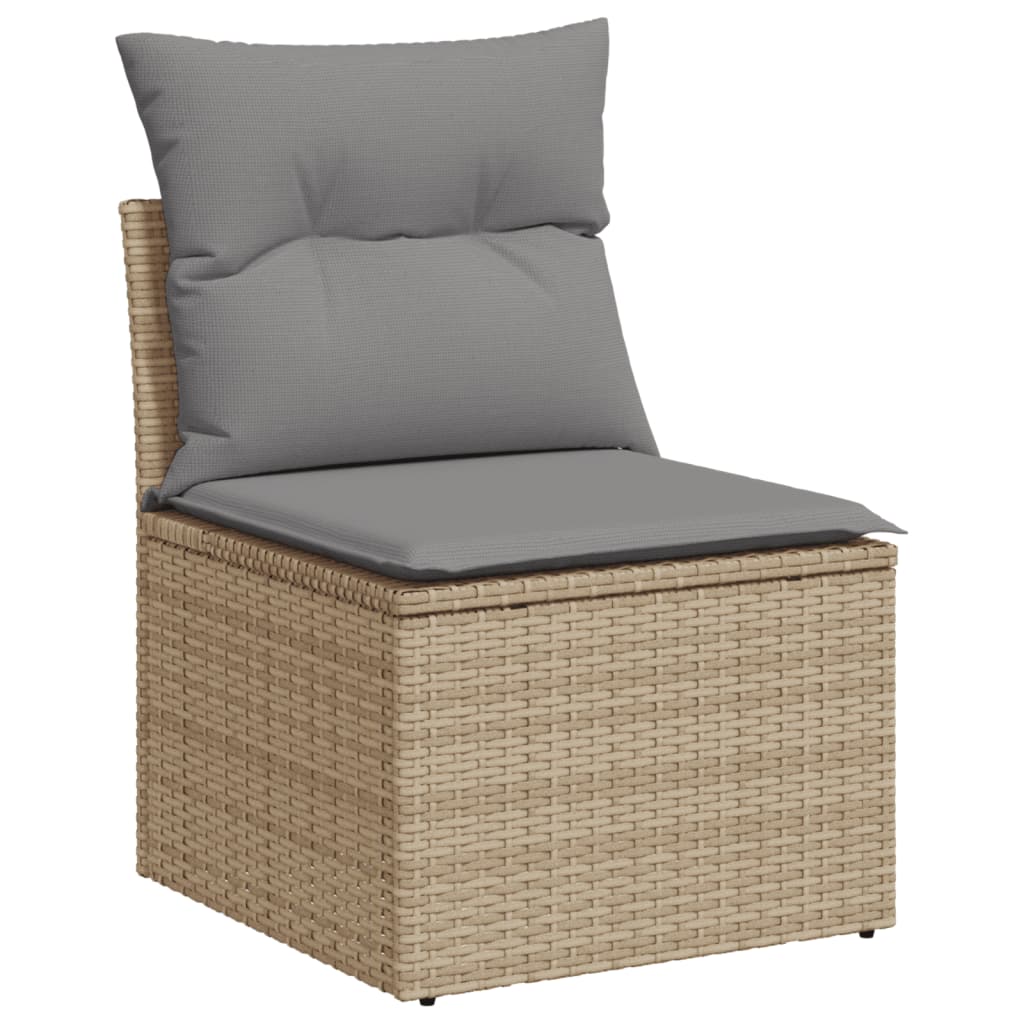 11-Delige Tuinset Met Kussens Poly Rattan