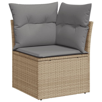 11-Delige Tuinset Met Kussens Poly Rattan