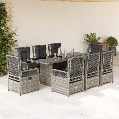 7-Delige Tuinset Met Kussens Poly Rattan