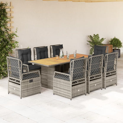 7-Delige Tuinset Met Kussens Poly Rattan