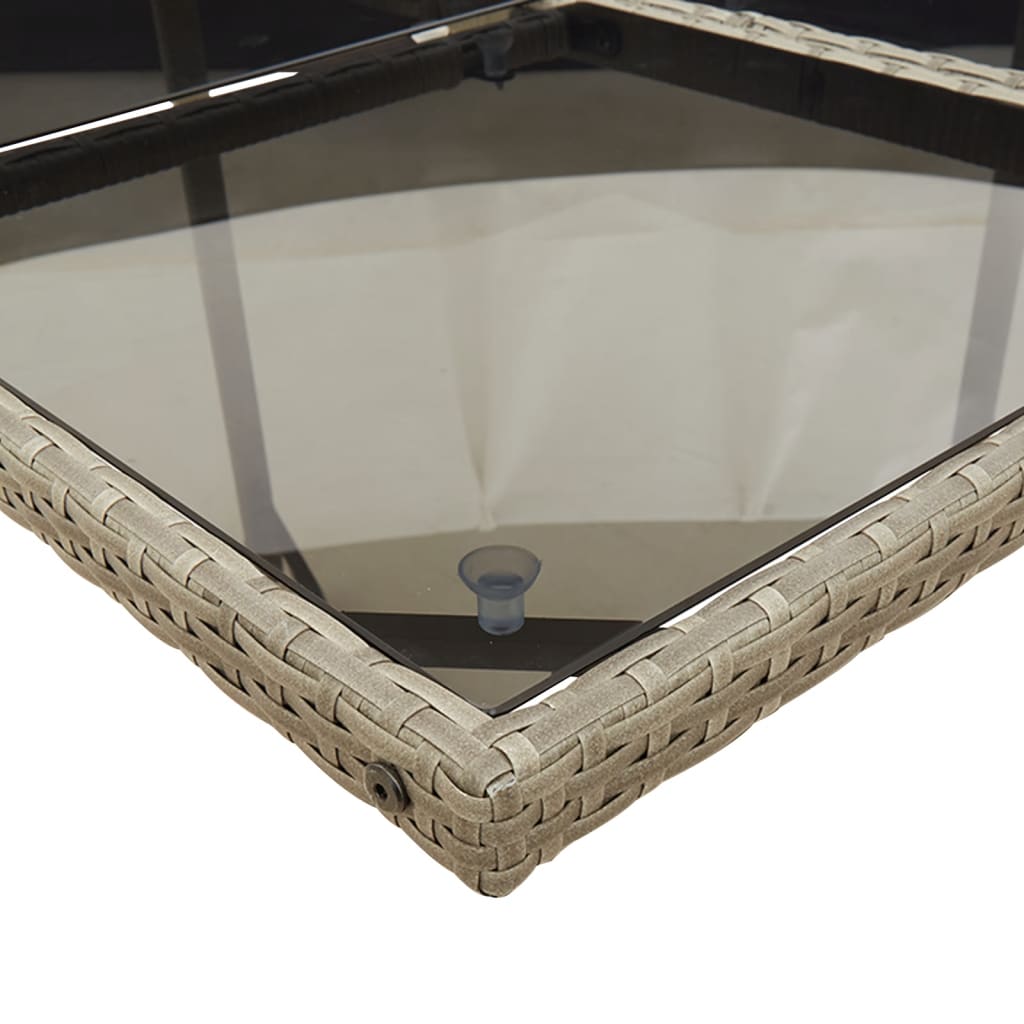 5-Delige Tuinset Met Kussens Poly Rattan