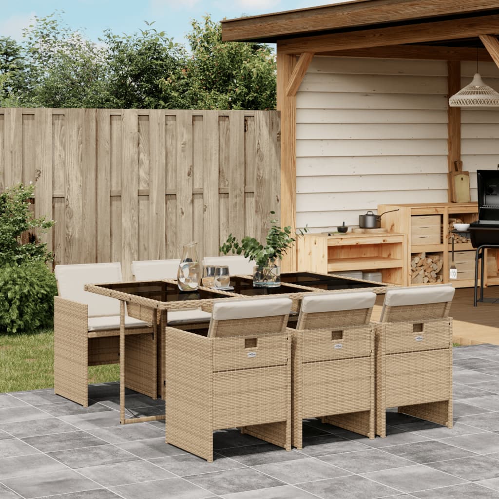 5-Delige Tuinset Met Kussens Poly Rattan