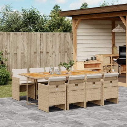 5-Delige Tuinset Met Kussens Poly Rattan