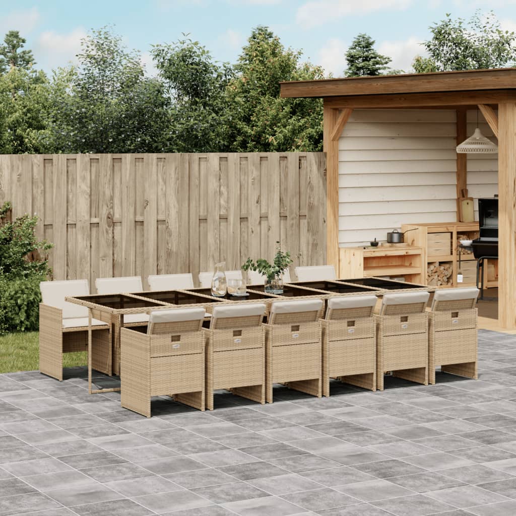 5-Delige Tuinset Met Kussens Poly Rattan