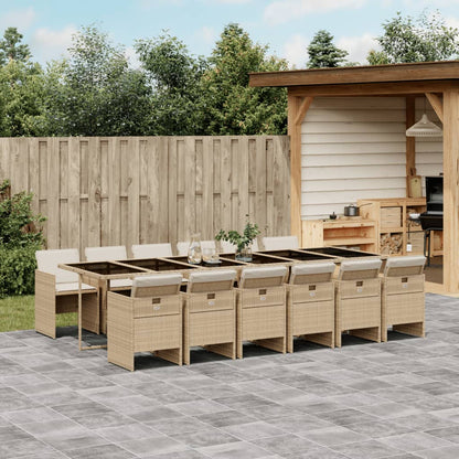 5-Delige Tuinset Met Kussens Poly Rattan