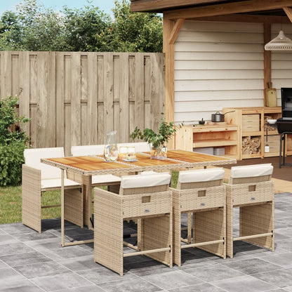 11-Delige Tuinset Met Kussens Poly Rattan