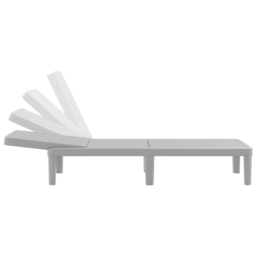 Ligbed In 4 Standen Verstelbaar 155,5X57X28 Cm Polypropeen