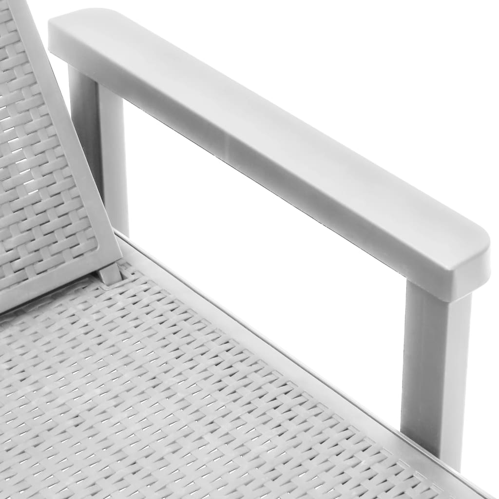 Ligbed In 4 Standen Verstelbaar 155,5X57X28 Cm Polypropeen