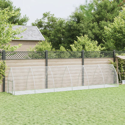 Konijnenhok 100X105X120 Cm Gegalvaniseerd Staal Zilverkleurig