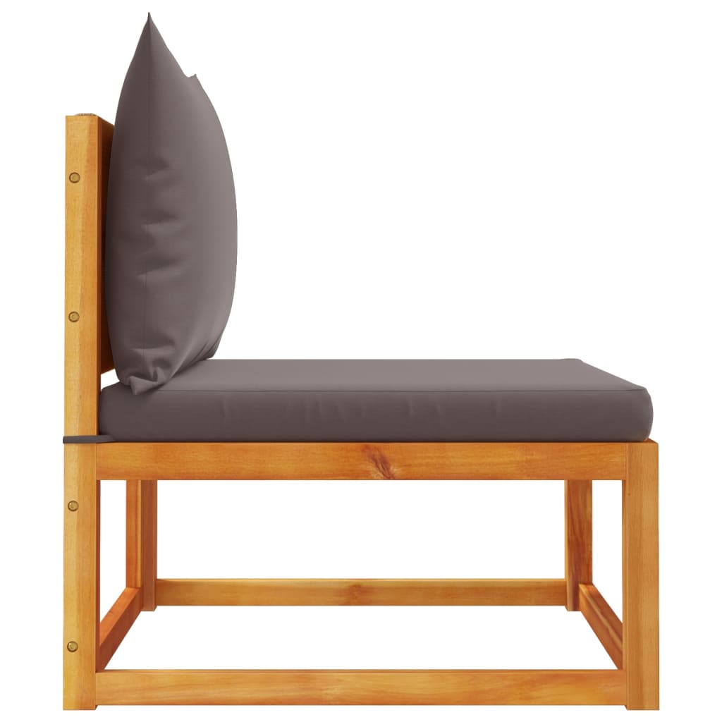 Tuinbank Zonder Armleuningen Met Kussens Massief Acaciahout