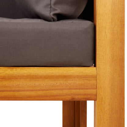 Tuinbank 2-Zits Met Kussens Massief Acaciahout