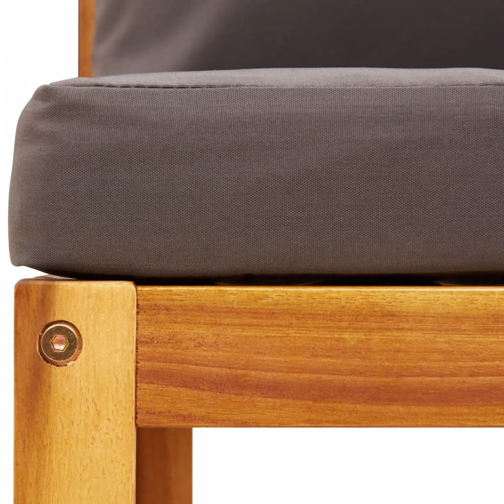 Tuinbank Zonder Armleuningen Met Kussens Massief Acaciahout