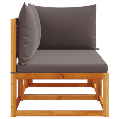 Tuinbank 2-Zits Met Kussens Massief Acaciahout