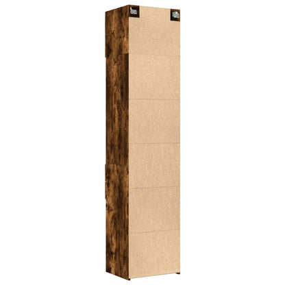 Opbergkast Smal 50X42,5X225 Cm Bewerkt Hout Kleur