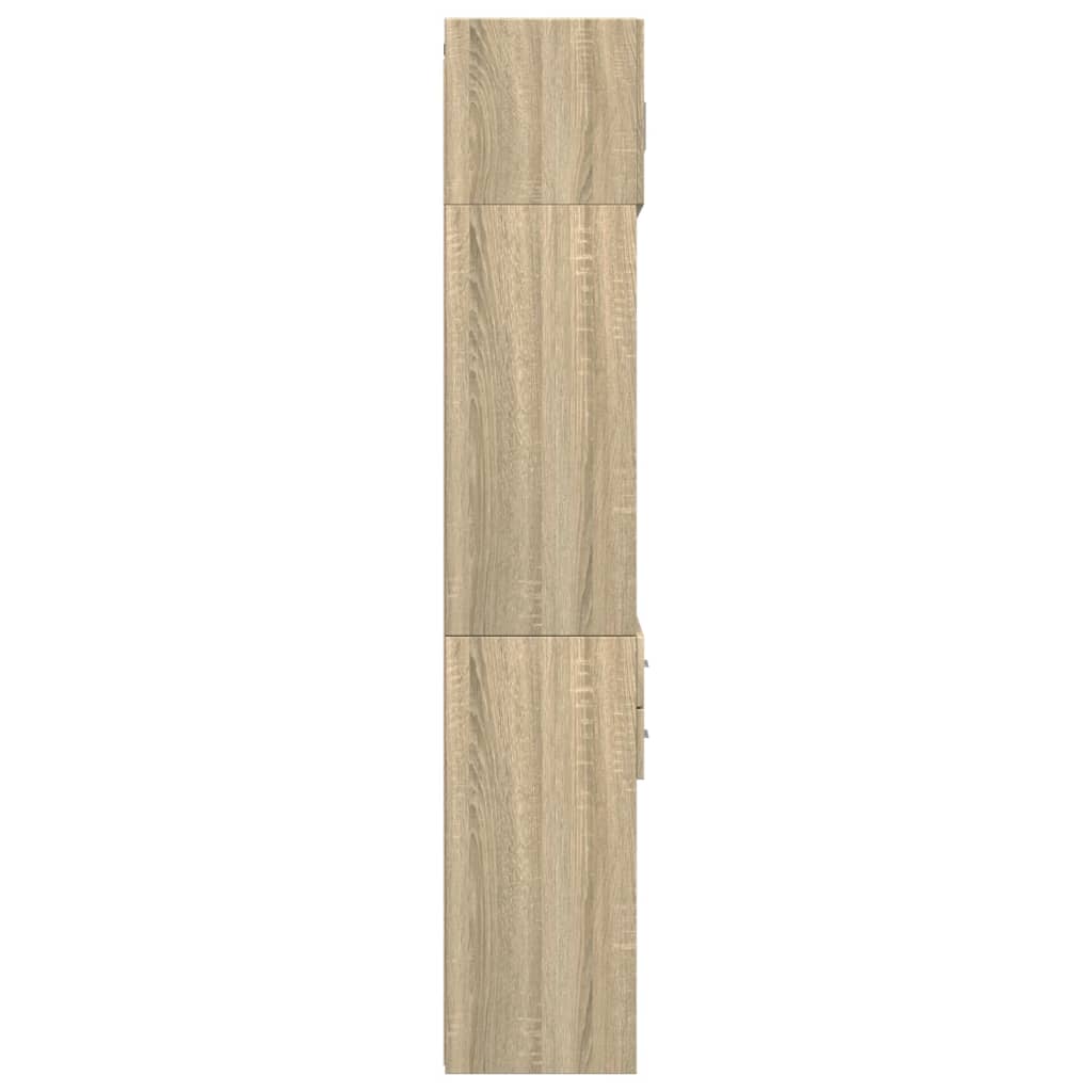 Opbergkast 70X42,5X225 Cm Bewerkt Hout Kleurig