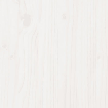 Plantenbak 100X100X26,5 Cm Massief Grenenhout Wit