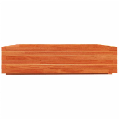 Plantenbak 100X100X26,5 Cm Massief Grenenhout Wasbruin