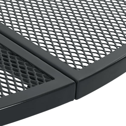 5-Delige Tuinset Stapelbaar Gepoedercoat Staal Antracietkleurig