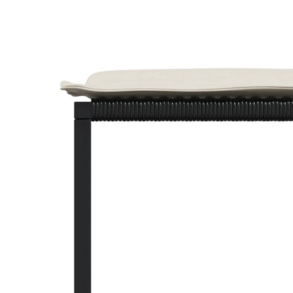 11-Delige Tuinset Met Kussens Poly Rattan Zwart