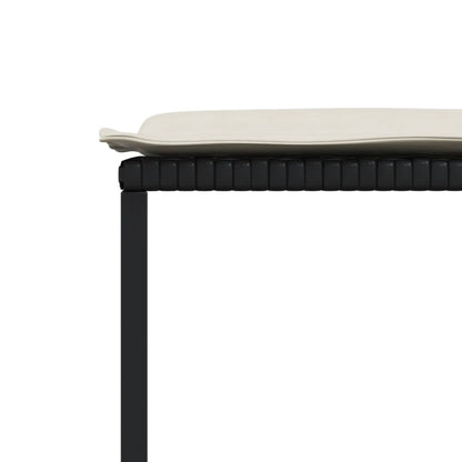 13-Delige Tuinset Met Kussens Poly Rattan Zwart