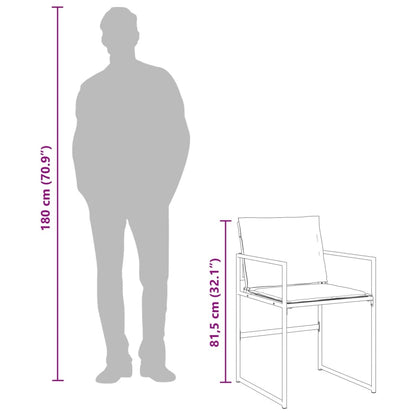 11-Delige Tuinset Met Kussens Textileen Wit