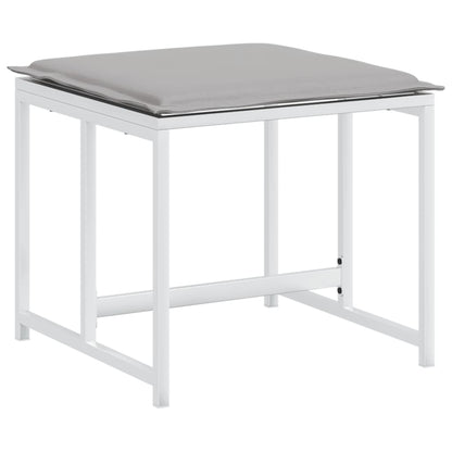 17-Delige Tuinset Met Kussens Textileen Wit