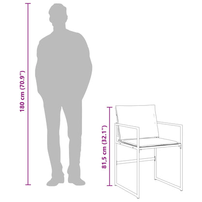 11-Delige Tuinset Met Kussens Textileen Wit