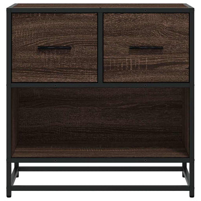 Nachtkastje 60X31X60 Cm Bewerkt Hout En Metaal