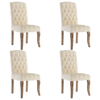 Eetkamerstoelen Linnen-Look Stof