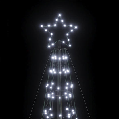 Led-Kerstboom Met Spikes 1534 Leds Koud Wit Koudwit
