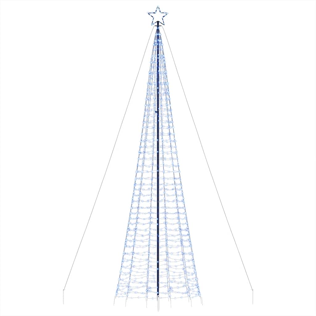Led-Kerstboom Met Spikes 1534 Leds Blauw