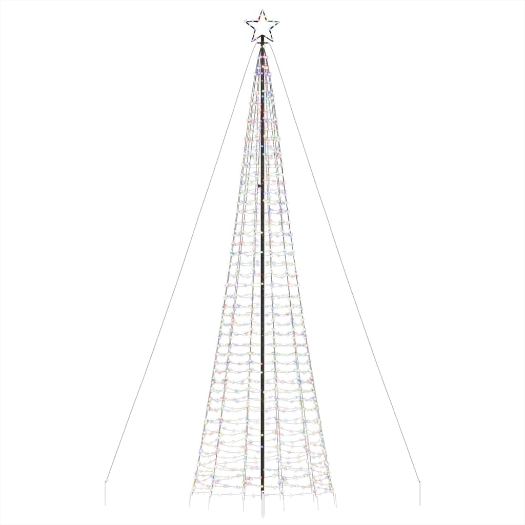 Led-Kerstboom Met Spikes 1534 Led's Kleurrijk Multikleur