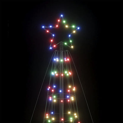 Led-Kerstboom Met Spikes 1534 Led's Kleurrijk Multikleur