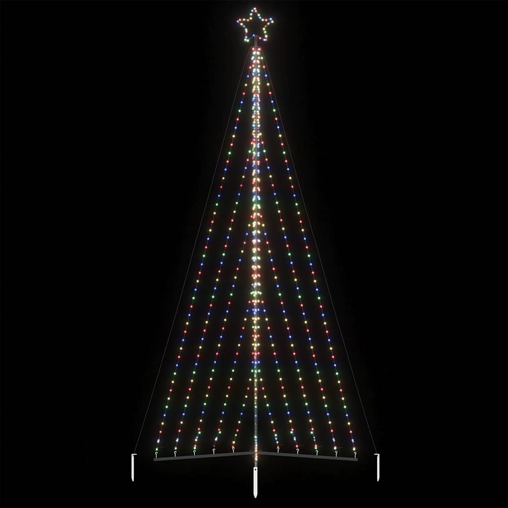 Led-Kerstboom 339 Leds Kleurrijk 187 Cm Multikleur