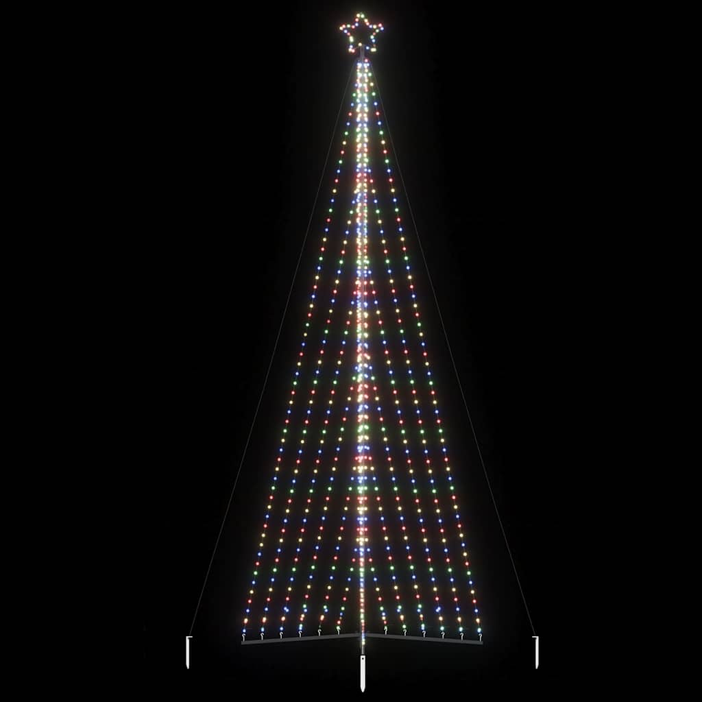 Led-Kerstboom 339 Leds Kleurrijk 187 Cm Multikleur