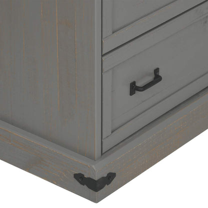 Wijnkast Halden Met Wijnrekken En Schuifdeur Grenen