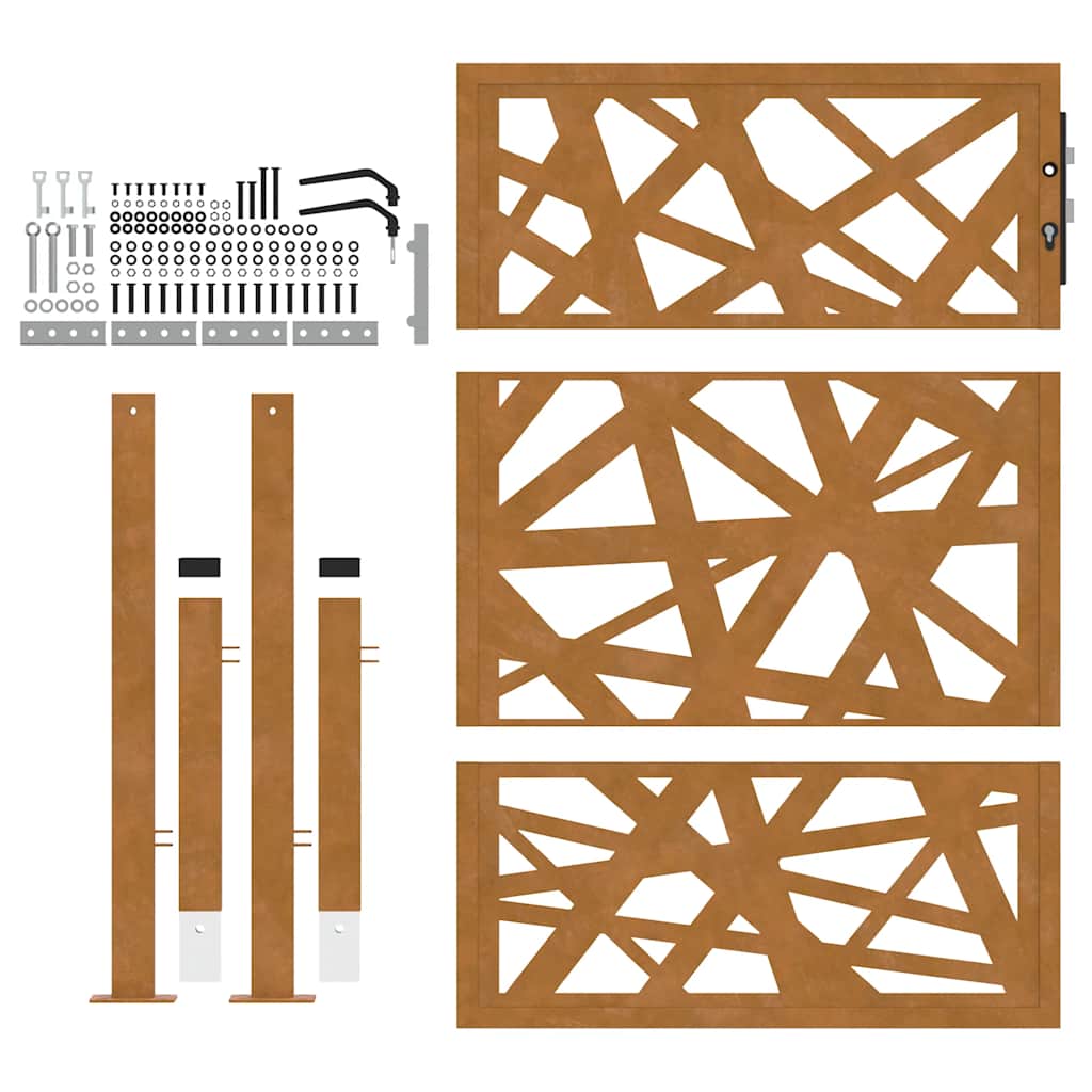 Poort Met Weervast Staal