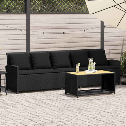 Tuinbank Met Kussens Poly Rattan
