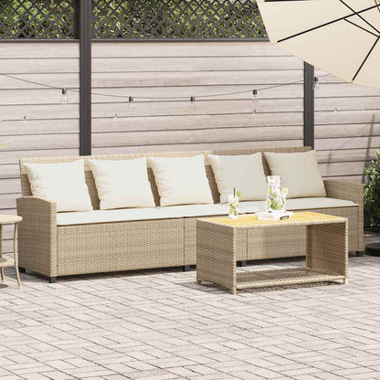 Tuinbank Met Kussens Poly Rattan